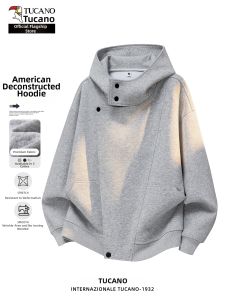 TUCANO | American Heavyweight Irregular Hoodie Loose Large Size M