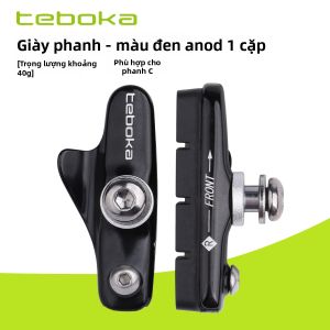 TEBOKA | Bộ Má Phanh Xe Đạp Đua Loại C Vỏ Nhôm Dành Cho Phanh Bánh & Phanh Ván Thay Thế Dễ Dàng