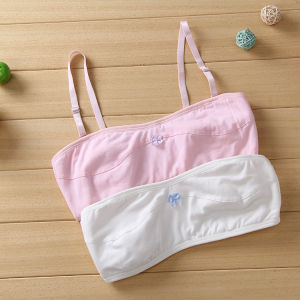 9 Girl Puberty Tube Top 11 Youth Student Removable Strap Bra 15 Strapless Dance Underwear Tube Top