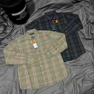 NAUTICA JAPAN Hasegawa โปรดิวเซอร์เสื้อเชิ้ตลายสก๊อตแขนยาวฤดูใบไม้ผลิและ Kemeja Musim Gugurแจ็คเก็ตอเนกประสงค์