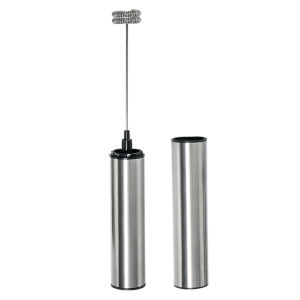 Electric Stainless Steel Handheld Milk Frother Coffee Latte Art Maker Automatic Foam Whisk Baking Egg Beating Mixer