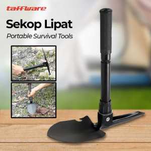 Sekop Cangkul Pacul Gergaji Lipat Militer Portable Survival Tools Mini Multifungsi