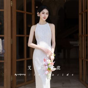 AISHINI | Đầm Cưới Trắng Qipao Đăng Ký