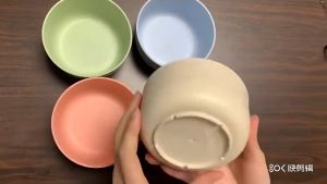 Mangkok Set 4 in 1 Jerami Tebal Murah & Tempat Makan Bayi