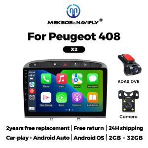 MEKEDE IPS Screen Car Radio for Peugeot RCZ 308 SW 2007-2015 408 2012-2020 Carplay Central Multimedia Intelligent audio system