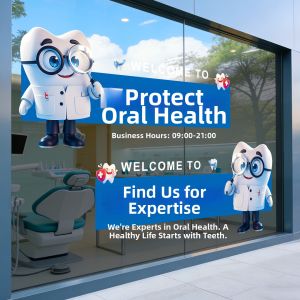 Welcoming Static Cling Window Stickers