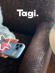 Tagi. Star Phone Case Denim with Rotating Bracket