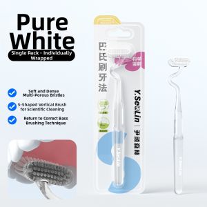 YIYANSENLIN | S Shaped Brush Toothbrush Soft Bristles Gap Cleaning Gums Protection