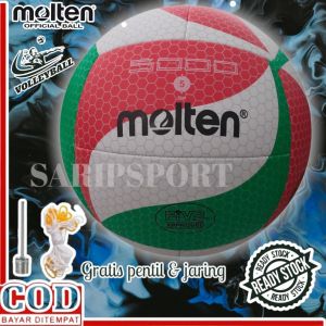 Bola voli bola volley size5 bola VSM5000 jahitan mesin modern waterprov size & weight bola lolipop