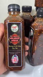 Combo 5 chai muối chẩm chéo ướt (350ml/lọ) muối chấm thịt gà hoa quả chẩm chéo mường lay điện biên cay và thơm