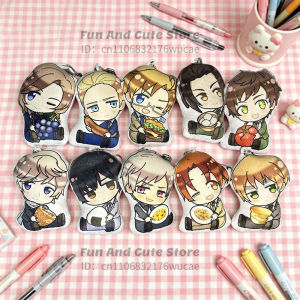10cm Mini Axis Powers Hetalia Anime Plush Pendant - Feliciano Vargas Arthur Kirkland Ivan Stuffed Toy Bag Decor