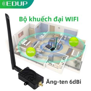 Bộ Khuếch Đại Tín Hiệu WiFi Không Dây EDUP AB011 5.8G 5W Bộ Mở Rộng Phạm Vi Wi-Fi Tầm Xa Bộ Lặp Tín Hiệu Cho Nhà Ở Điều Khiển Từ Xa