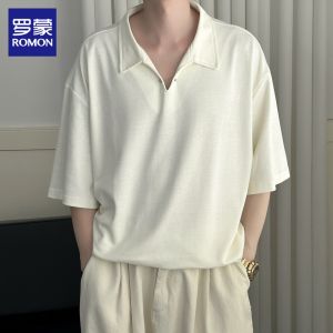 ROMON | Vintage Style Summer Slim Casual Polo Shirt