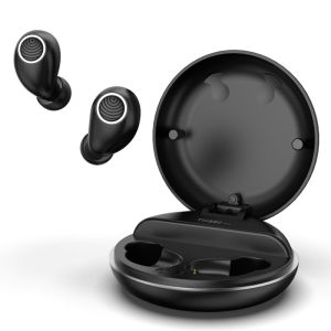 SoundMAGIC Upgraded TWS50 Pro True Wireless Earbuds Bluetooth Earphones in Ear HiFi Stereo Headphones IPX6 Waterproof Touch Control Headset with Portable Charging Case Black
