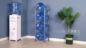 AUMU 3/4/5Layered Water Gallon Rack Stand Mineral Water dispenser Rack Space Save Organizer Water Container Rack Rack