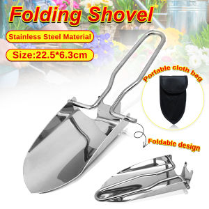 Homehub Multifunctional Stainless Steel Gardening Folding Shovel Planting Flowers Tools