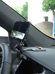360 Degree Phone Holder Car Dashboard Clip Mount 1200° Rotation Universal Bracket GPS For 4-7 inch Phone Automotive Cars Interior Accessories