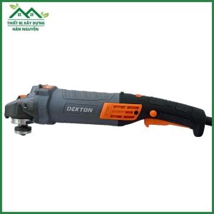 Máy cắt cầm tay Dekton DK-AG1100LH 1100W có chỉnh tốccông tắc bóp lưỡi cắt 100mmmáy mài gócmàu xám