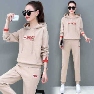 Bộ Đồ Thể Thao Hai Mảnh Cho Nữ Mùa Xuân Thu 2024 Bộ Đồ Dài Tay Thường Ngày Thời Trang Có Mũ Trùm Đầu Chất Liệu Polyester