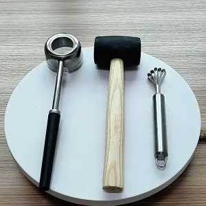 Coconut Opener Set Opening Coconut Planing Knife Grater Opener Pisau Kelapa