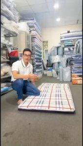 [HCM] Nệm cao su trải sàn 3 lớp Eron Dày 5cm Đủ Size - Êm ái và thoáng mát cao ( Giao màu ngẫu nhiên ) TẶNG KÈM DRAP NỆM