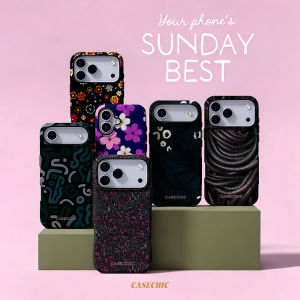 Potdemiel | Dark Sweet Pea For Case For iPhone 17 16 15 Pro Max TPU Anti-Scratch Outer Shell Raised Screen CaseChic