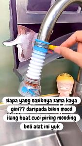 (Star) SAMBUNGAN SARINGAN KERAN AIR FLEKSIBEL ada BATU kran dapur cuci piring wastafel