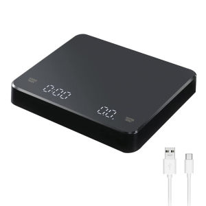 Cân Cà Phê Kỹ Thuật Số Có Màn Hình LED Hẹn Giờ Tải Trọng 3kg Độ Chính Xác 0.1g Sạc USB Cân Nhà Bếp Dùng Để Đo Cà Phê Espresso Theo Đơn Vị Oz/g/ml