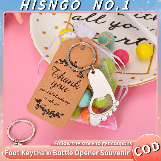 Fast Delivery】 Souvenirs Footprint Bottle Opener Baby Shower Gift