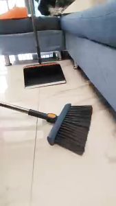 ไม้กวาดพร้อมที่ตักขยะ ( รุ่น 02 )ไม้กวาดบ้าน ชุดไม้กวาด ไม้กวาดพร้อมที่ตักผง  ไม้กวาดพลาสติก