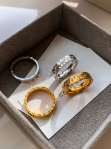 Flashy Silver Metal Ice Breaker Ring Womens Style Explosive Shining Plain Ring Luxury Minimalist Elegant Sensation Finger Ring