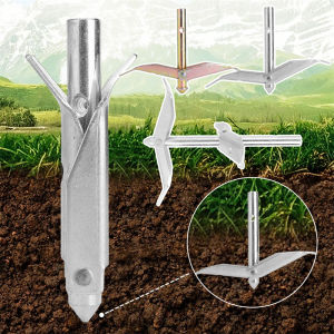 ที่ยึดเต็นท์เหล็กกล้าทนทาน3ชิ้นอุปกรณ์ฮาร์ดแวร์สำหรับยึดเรือนกระจกแบบพกพา