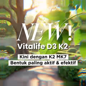 (TRIPLE PACK) Vitalife Vitamin D3 400 IU K2 MK7 30 Kapsul - 3 Botol