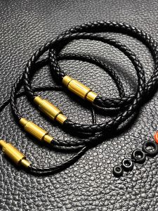สร้อยข้อมือหนังสีดำ ขนาดใหญ่ 2345 มม. สร้อยข้อมือทองคำสำเร็จรูป ลูกปัดนำโชค ลูกปัดสัตว์เลี้ยง โซ่เชือก สร้อยข้อมือแบบถัก
