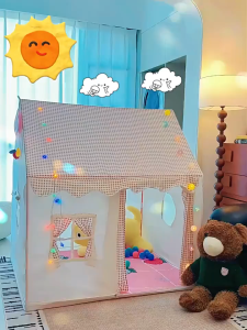 Childrens Toy Tent Princess Castle Play Home Super Large Theater Castle Folding Tent Cottage Khemah Kanak Kanak Oversized Playhouse Castle Tent