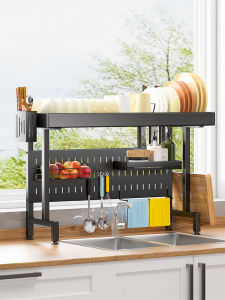 Stainless Steel Sink Dish Drainer Rack Bowl Holder Kitchen Sink Strainer Utensil Storage Shelf Anti-Rust Nordic Style Dishwashing Basin