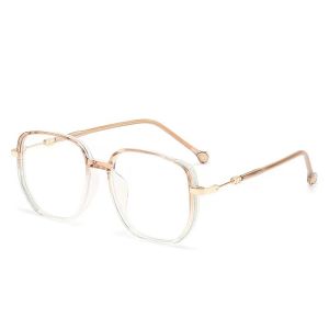 New Fashion Diamond-inlaid Large Frame Anti-blue Light Reading Glasses Street Photography Trendy Decorative Flat-glass Mirror222