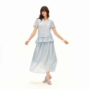 DUSHU | Slimming Elegant Blue Suit