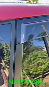 Toyota Innova 2016 to 2025 OEM / INJECTION TYPE Window Door Rain Visor Black / Black White 2017 2018 2019 2020 2021 2022 2023 2024 Thailand Quality ( Car Accessories )