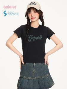 Gbiaior | Vintage Letter Print Slim Fit Casual T-Shirt