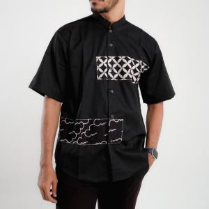 Kemeja kekinian || Kemeja Pendek || Bonus Parfum || Batik Kombinasi