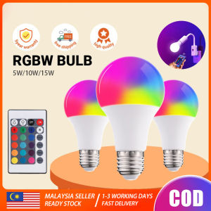 E27 led bulb Smart Control Lamp Led Light Dimmable 3W 5W 10W 15W RGB Led Lamp Colorful Changing Bulb Decor Home With Remote