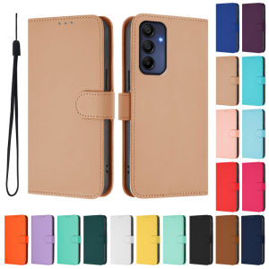Luxury Casing For Samsung Galaxy A36 5G A16 A06 A55 A35 5G Slim Wallet Card Slot Soft Leather Flip Magnetic Skin Protect Stand Cover Case