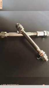 1 SET MTB Solid Axle Sealed Bearing Front And Rear Solid Axle Bike Axle Front 140MM Rear 180MM