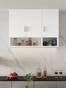 MOYU ตู้เก็บของติดผนัง ตู้เก็บของ kitchen cabinet ตู้ กับ ข้าว ตู้แขวน ติด ผนัง ตู้ห้องครัวติดผนัง มัลติฟังก์ชั่น สามารถกันน้ำ ในห้องน้ำได้