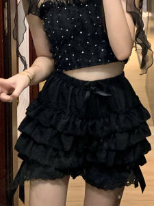 Phong Cách Lolita Bánh Bí Ngô Vải Tuyn An Toàn Quần Nữ Váy Đáy Chống Sáng Quần Lót Lông Tơ Nhiều Lớp Để Mặc Ngoài Trời