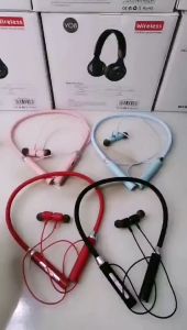 Waterproof Earphones Hanging Neck In-ear Bluetooth Headset 5.0 Wireless HiFi Stereo Sport Neckband Magnetic Headset With Micphone