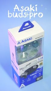 Asaki TRUE WIRELESS หูฟังทรูไวเลท หูฟังไร้สาย หูฟังเอียร์โฟนบลูทูธ พร้อมกล่องชาร์จ ไมค์ชัด เสียงดี เบสแน่น แบตอึด รุ่น AK-Buds Pro รับประกัน 1 ปี Asaki Ak Buds Pro - Lazada