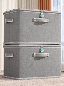 Large Capacity Lockable Storage Box for Clothes And Quilts Organizing Bin Basket for Bedroom Closet Underbed Storage Solution