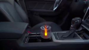 Candlelight Aroma Diffuser USB Electric Ultrasonic Mist Maker Air Humidifier for Home Car  Fragrance Essential Oil Diffuser